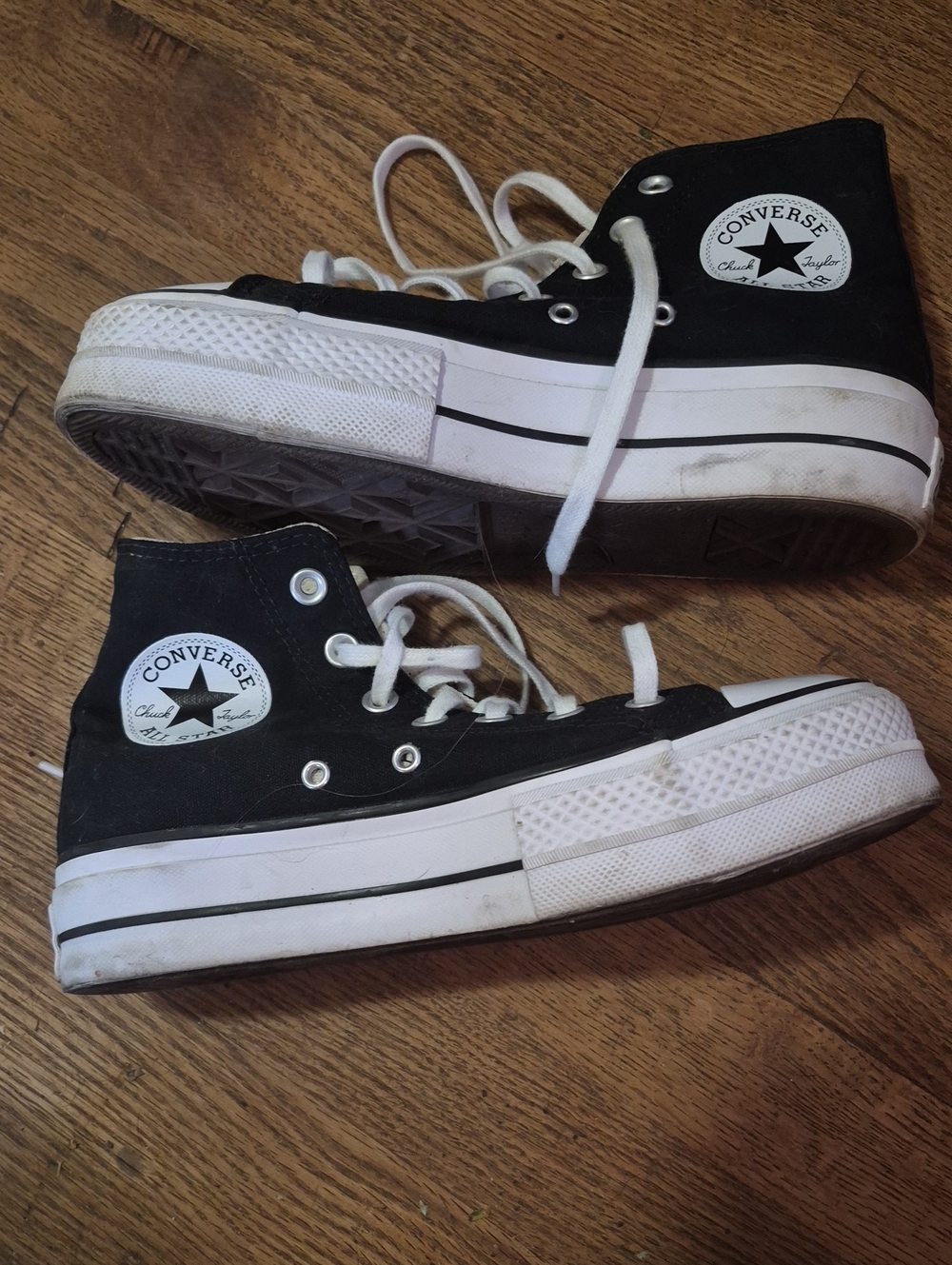 Converse Black and White High-Top Sneakers